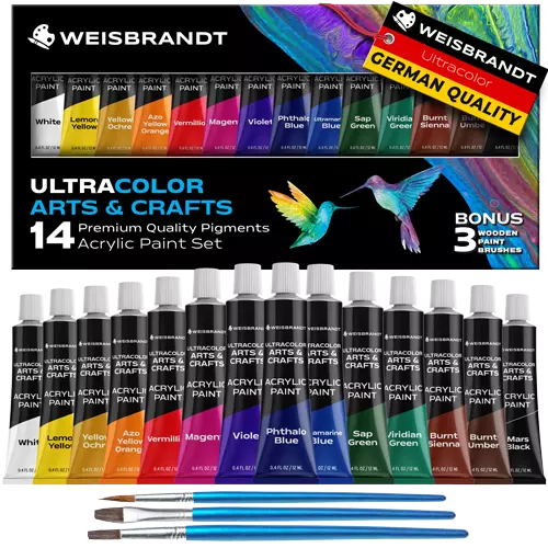 Acrylic Paint Set 14pcs