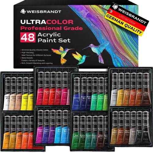 Acrylic Paint Set 48pcs