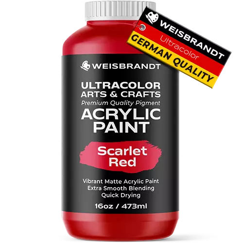 Acrylic Paint Scarlet Red