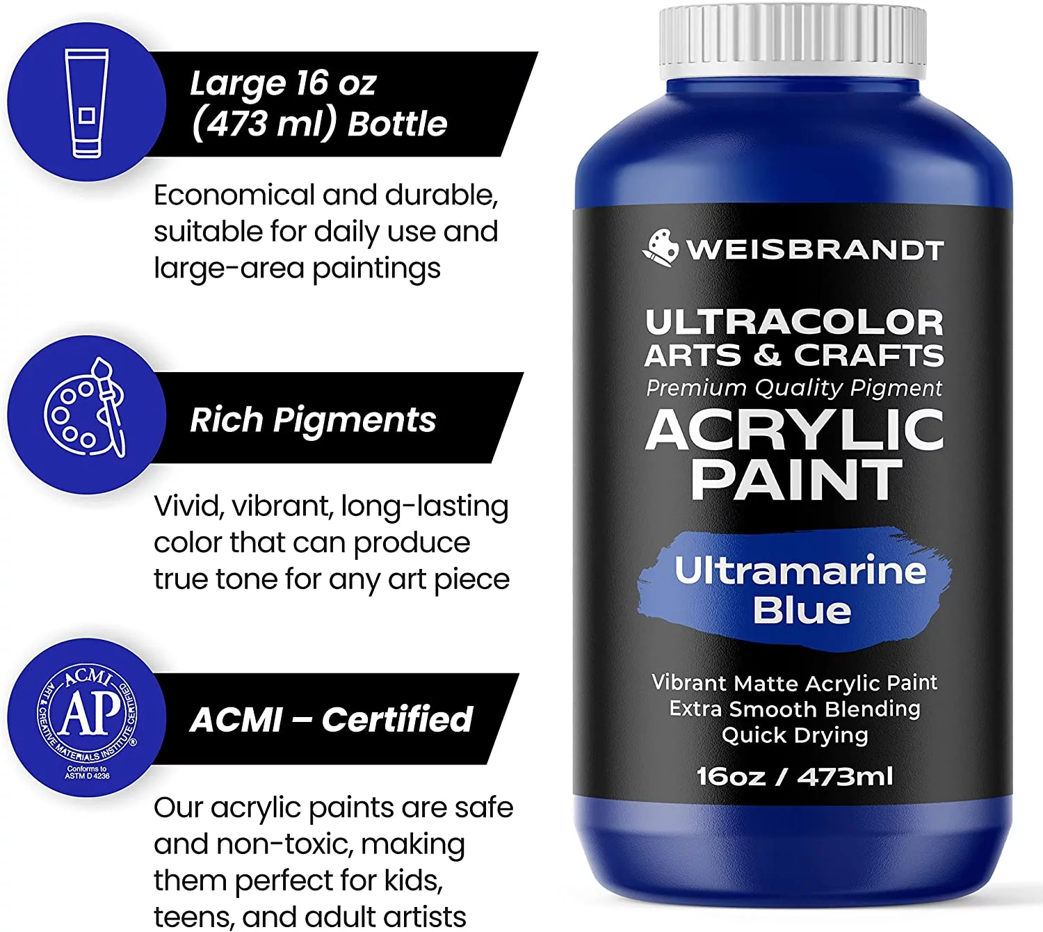 Acrylic Paint Ultramarine Blue 