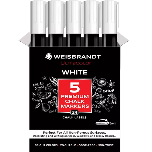 White Chalk Markers