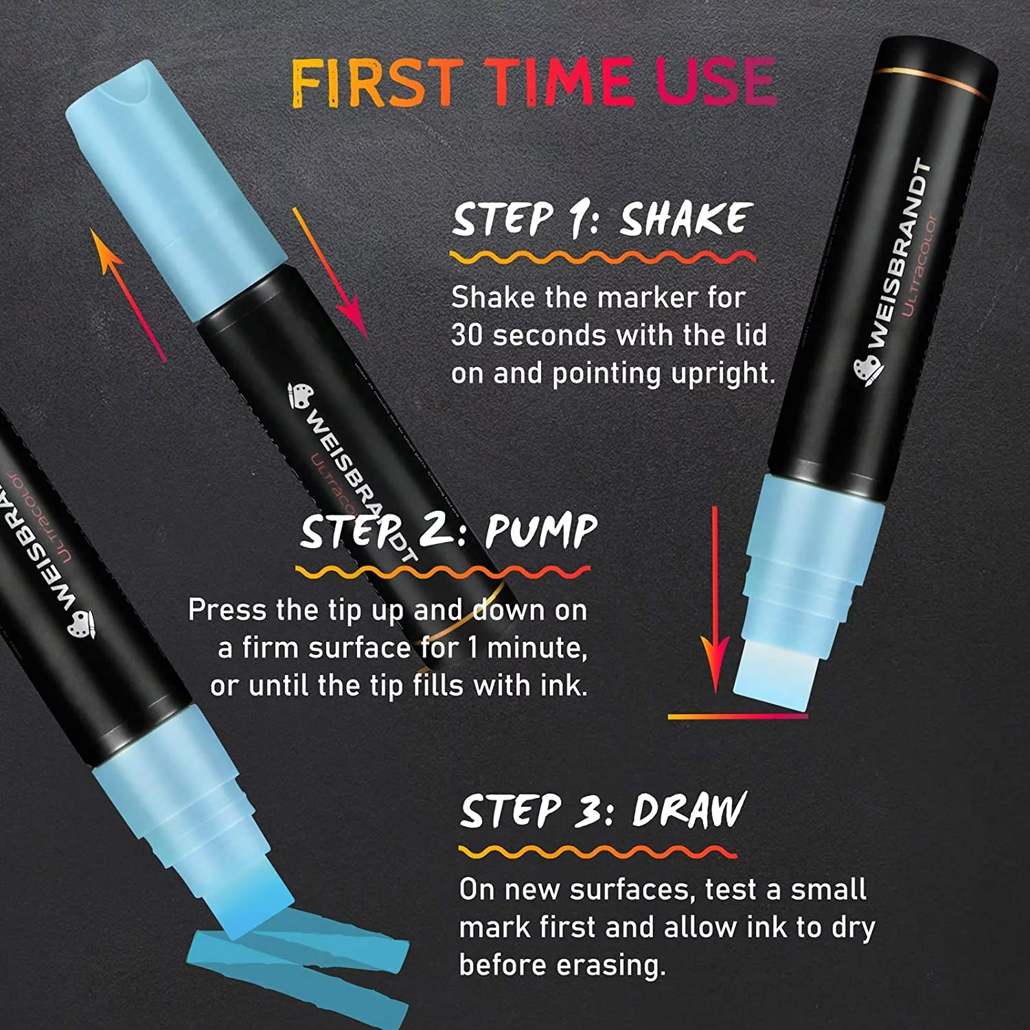 Premium Chalk Markers 9pcs  