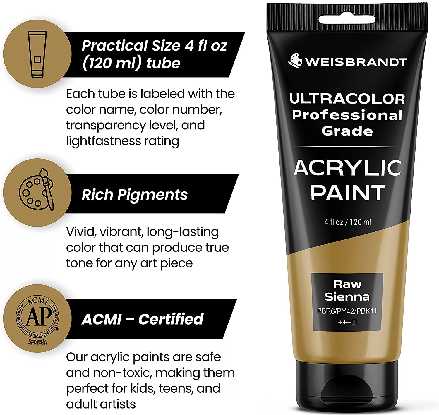 Acrylic Paint Raw Sienna 