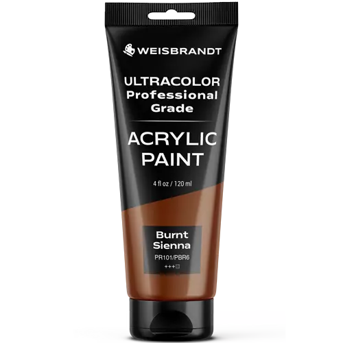 acrylic paint burnt sienna
