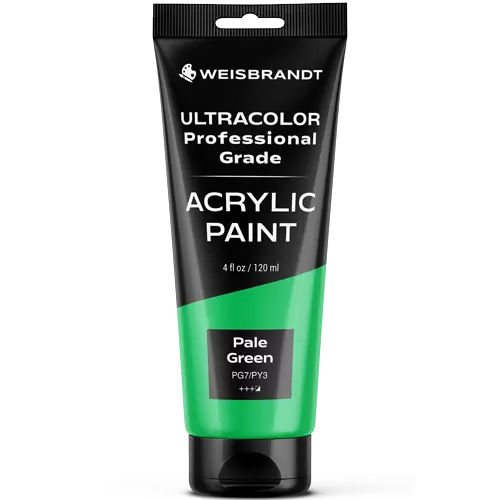 acrylic paint pale green